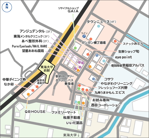 東海大学駅前商店街map 東海大前ドットコム 秦野市小田急線東海大学前駅